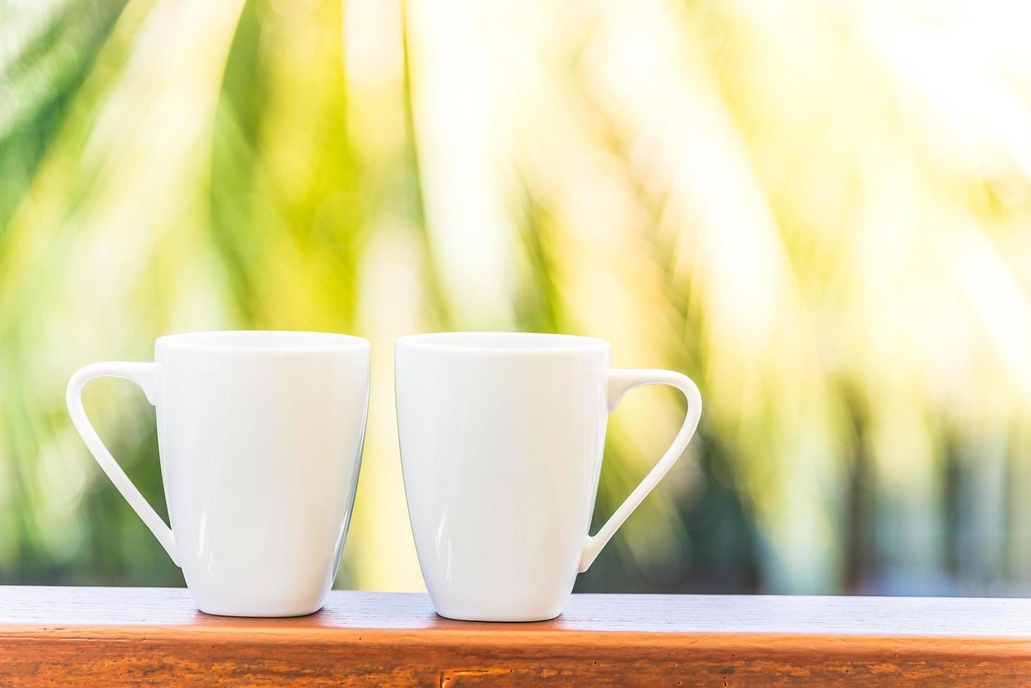 tazze di caffè bianco foto