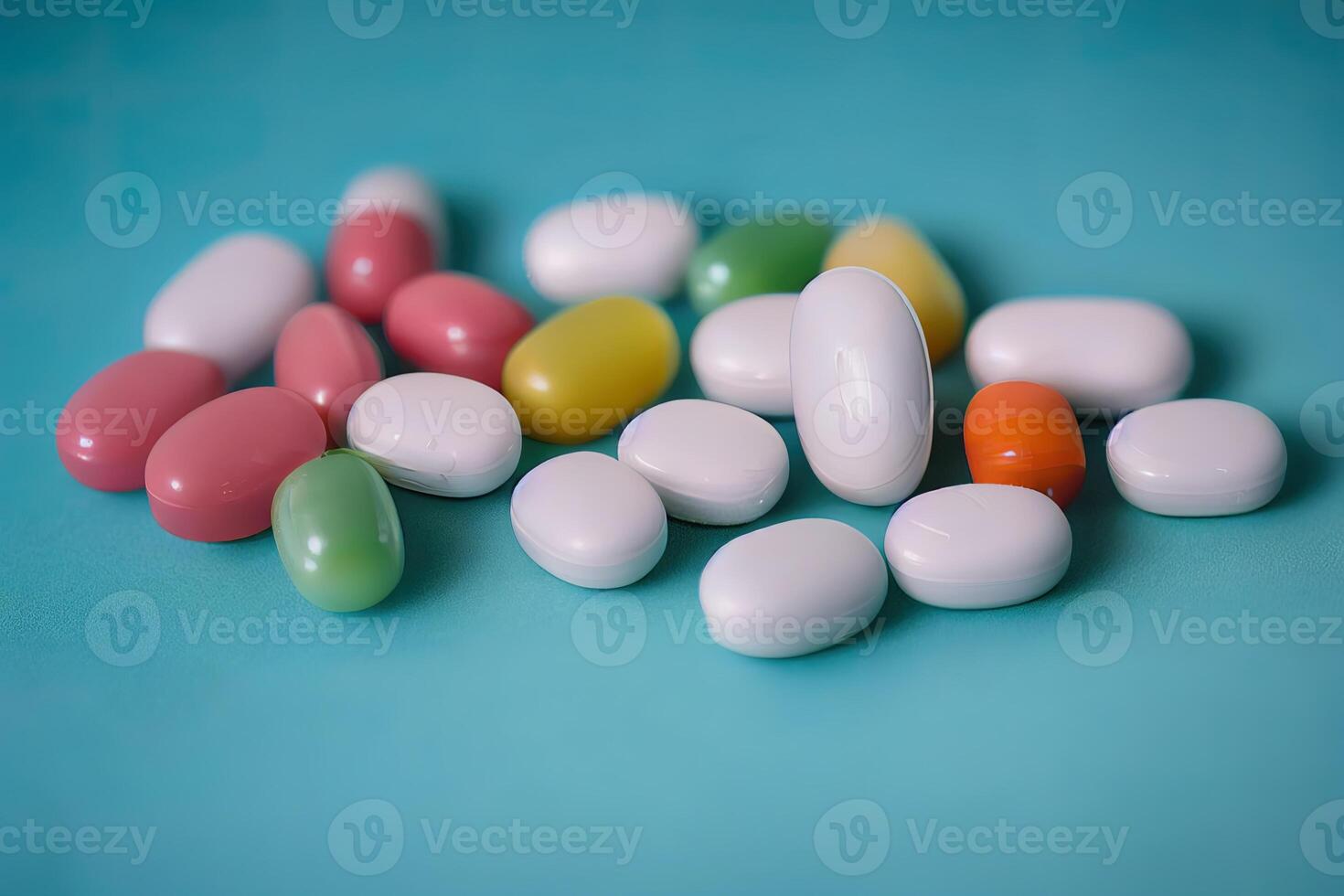 3d illustrazione di medicazione pillole foto