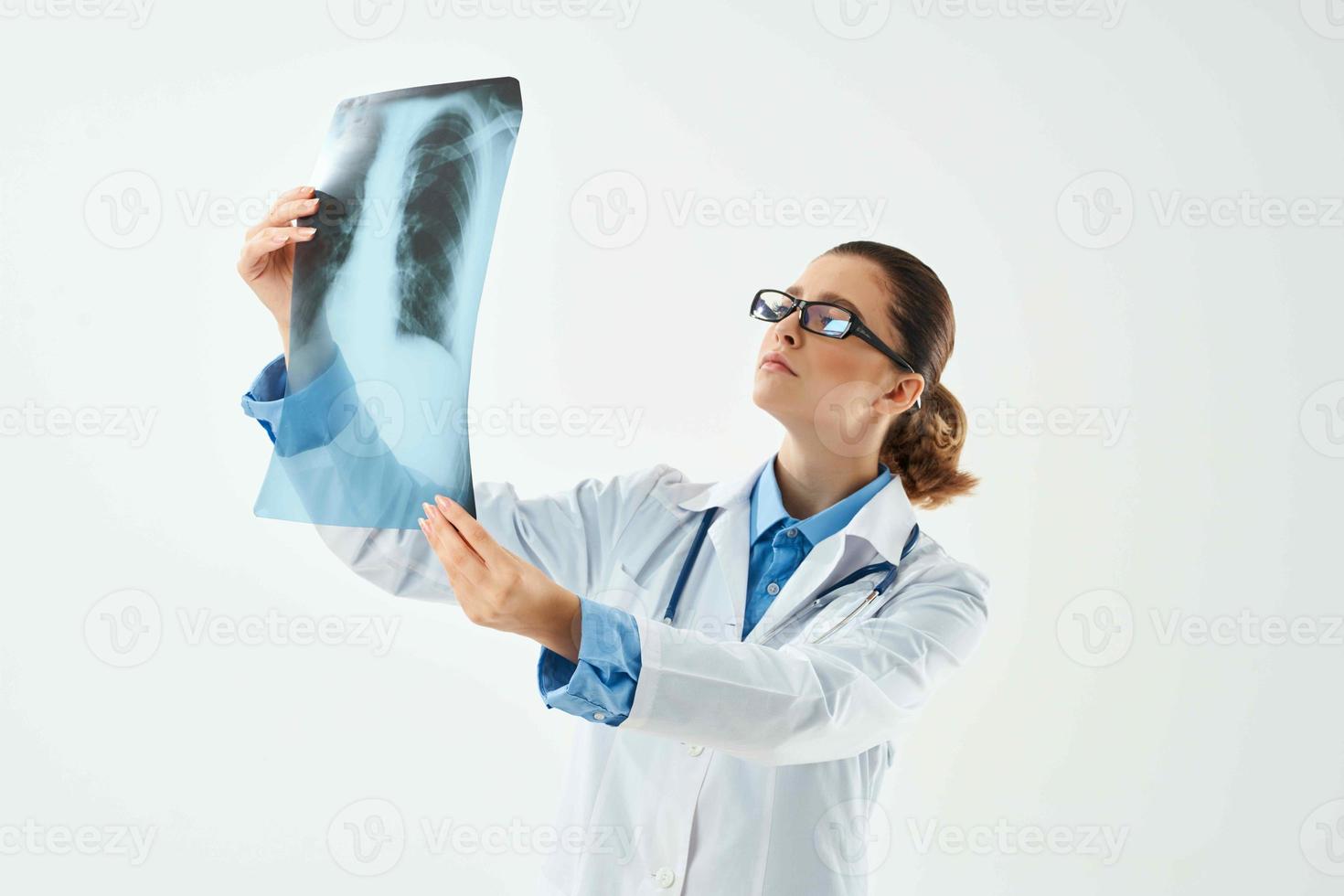 donna professionale diagnostica ospedale raggi x foto