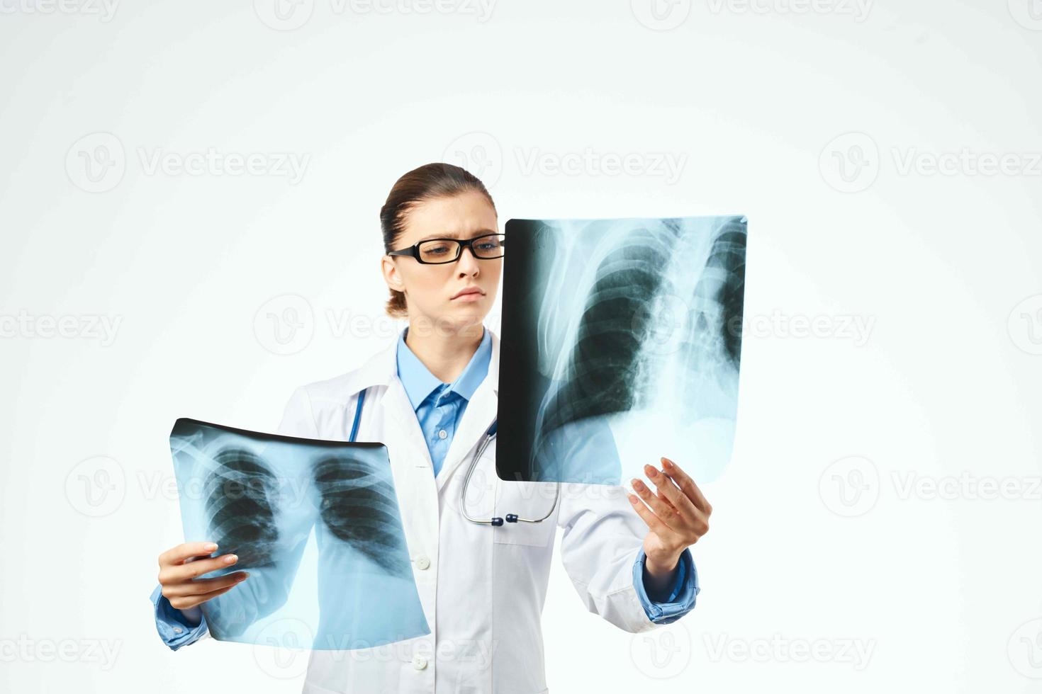 donna radiologo raggi x visita medica professionisti diagnostica foto