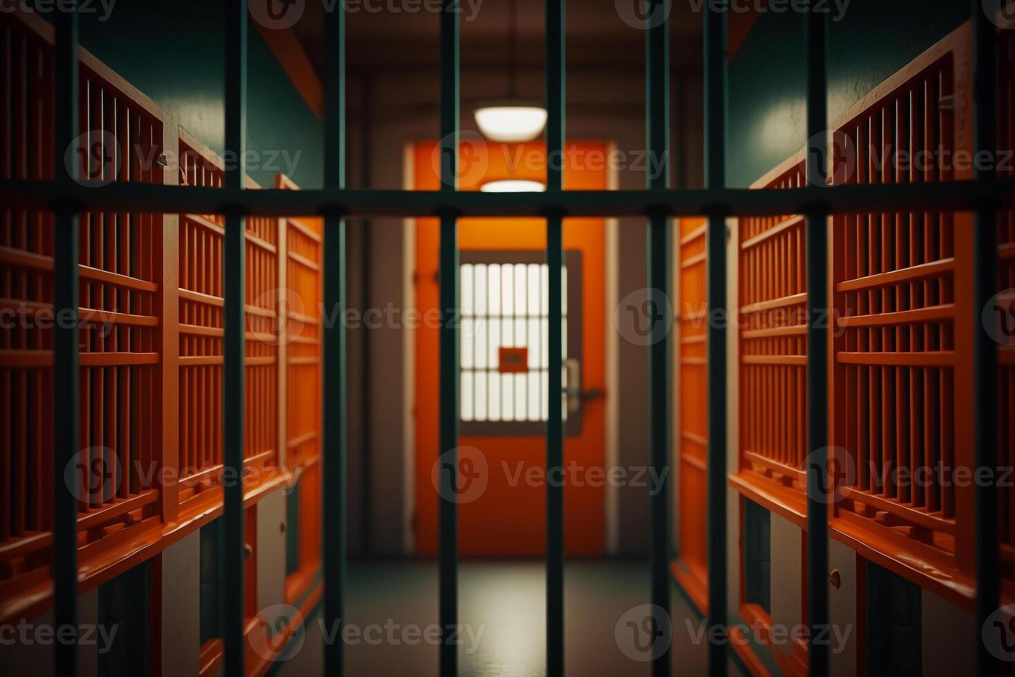 barre nel prigione, reclusione concetto illustrazione generativo ai foto