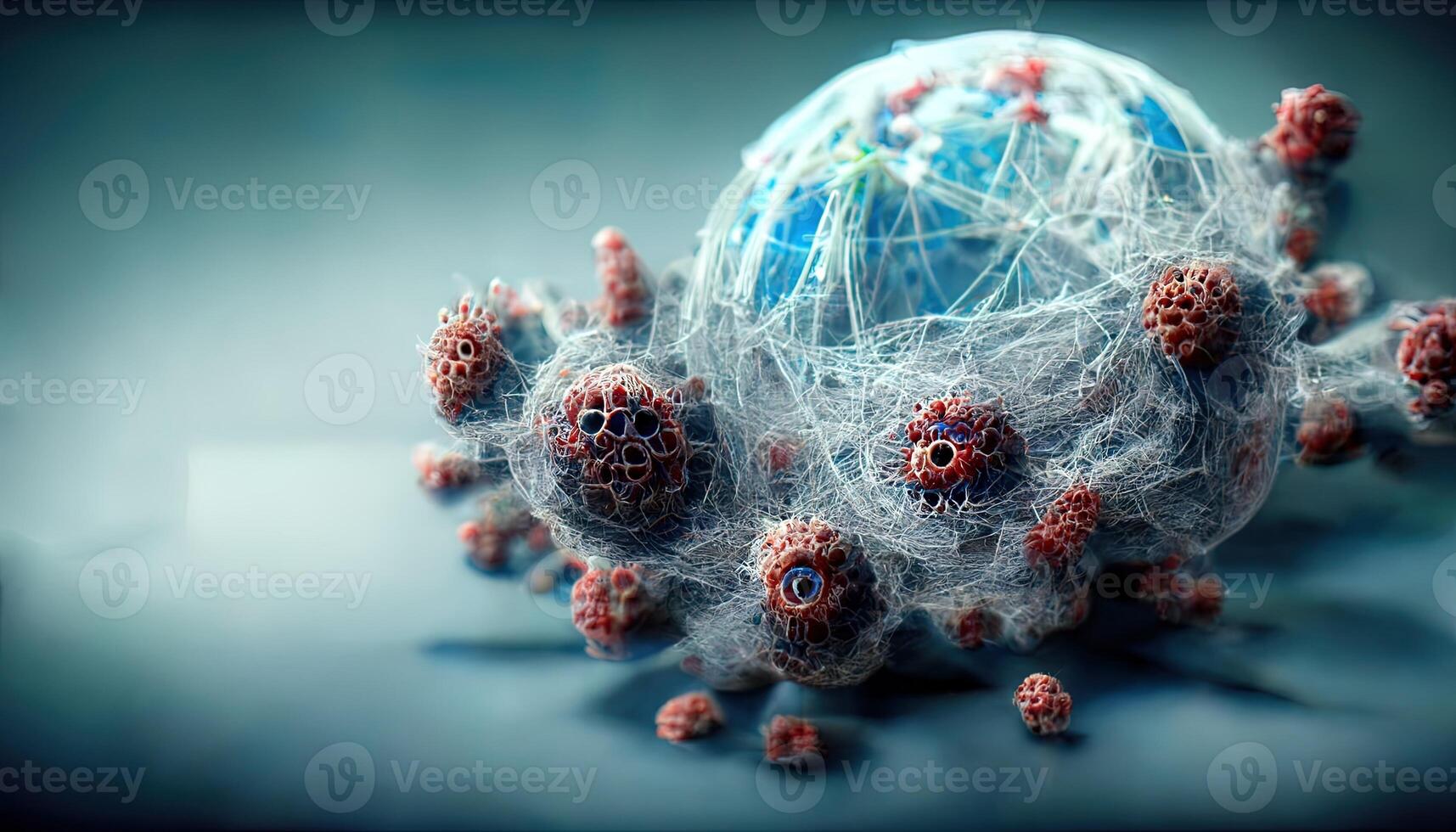illustrazione di un' mondo largo virus foto