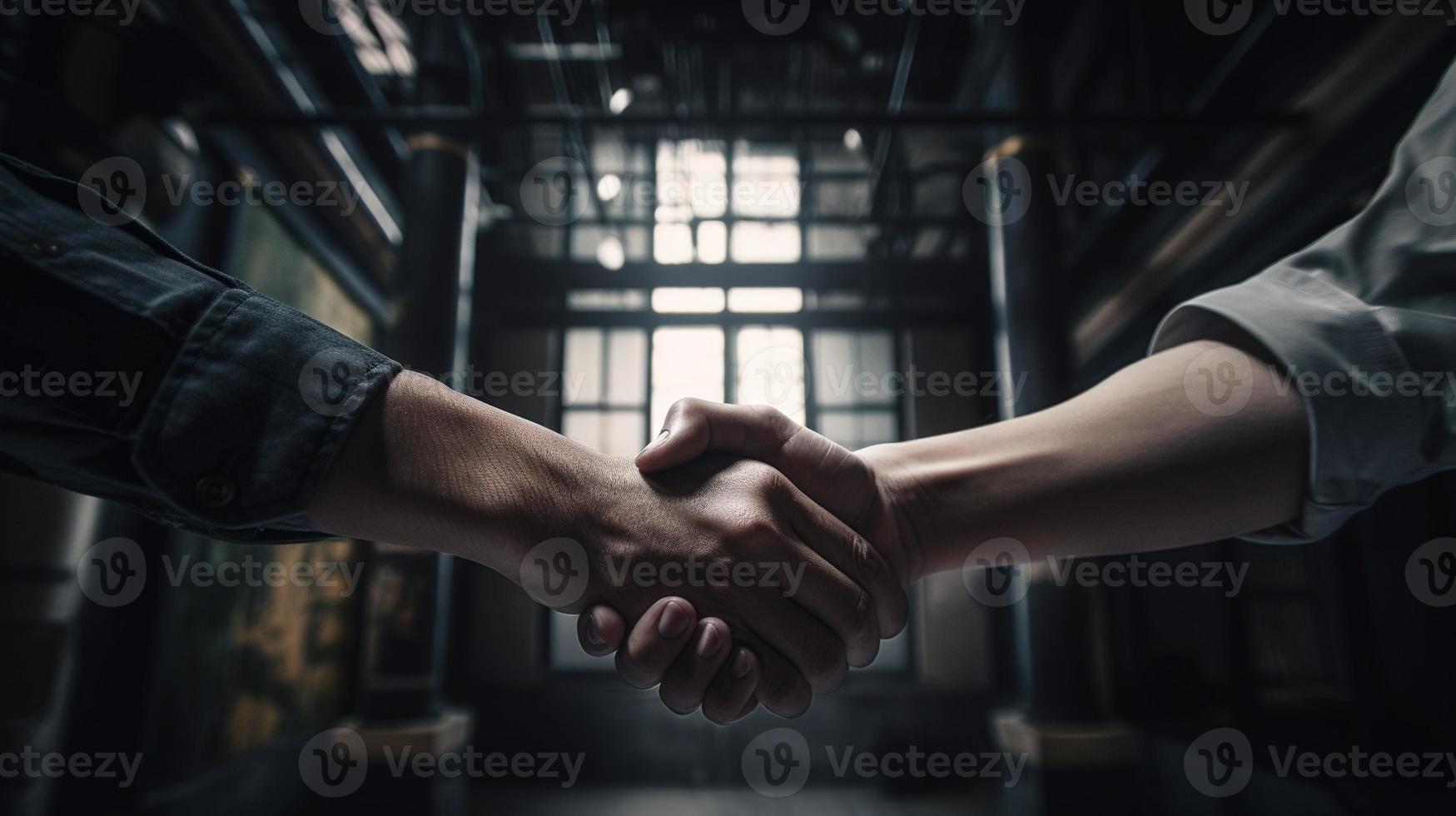 avvicinamento Immagine di attività commerciale persone tremante mani a incontro o trattativa, stretta di mano concetto, affari concetto foto