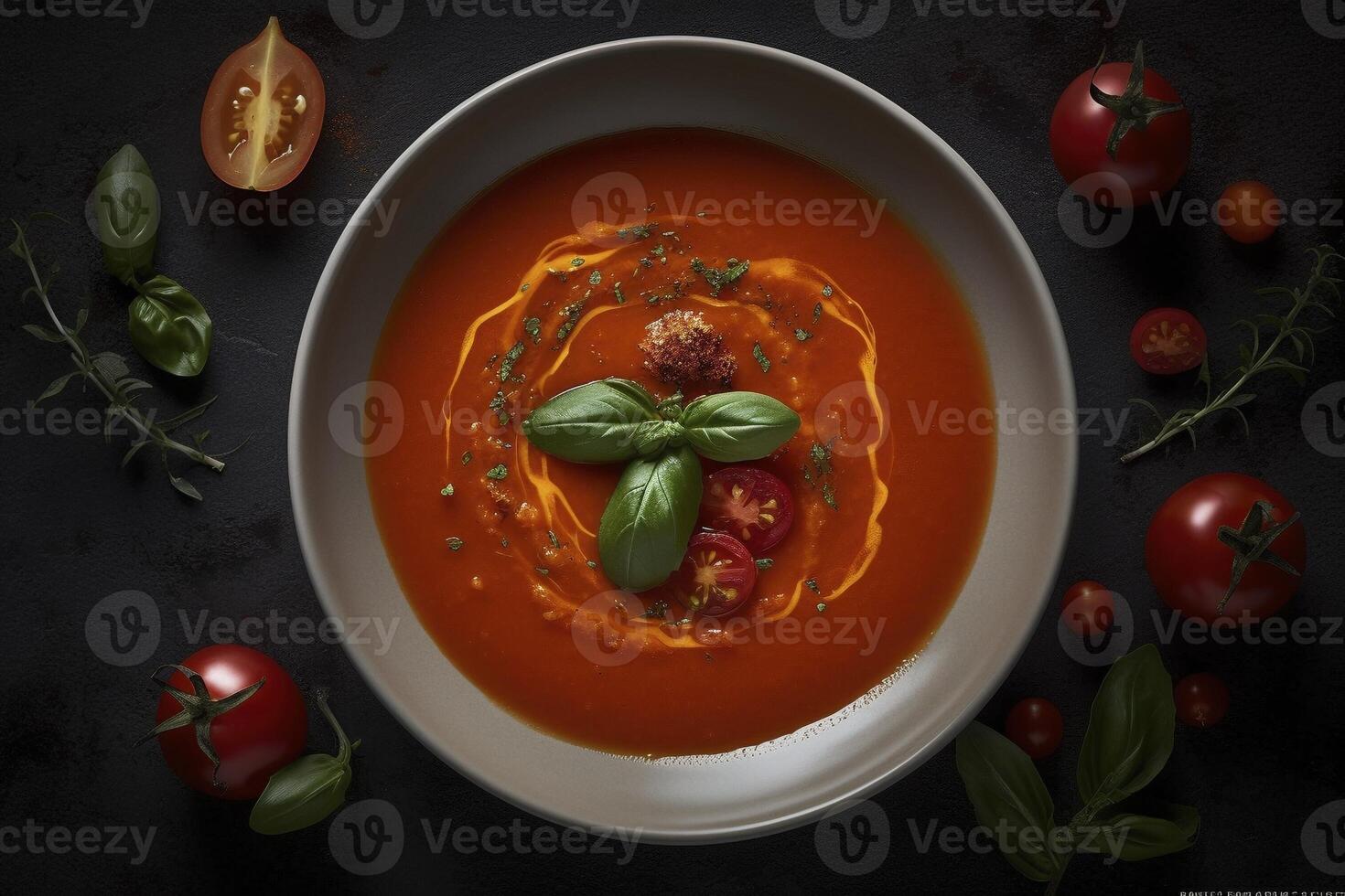 pomodoro la minestra, creato con generativo ai foto