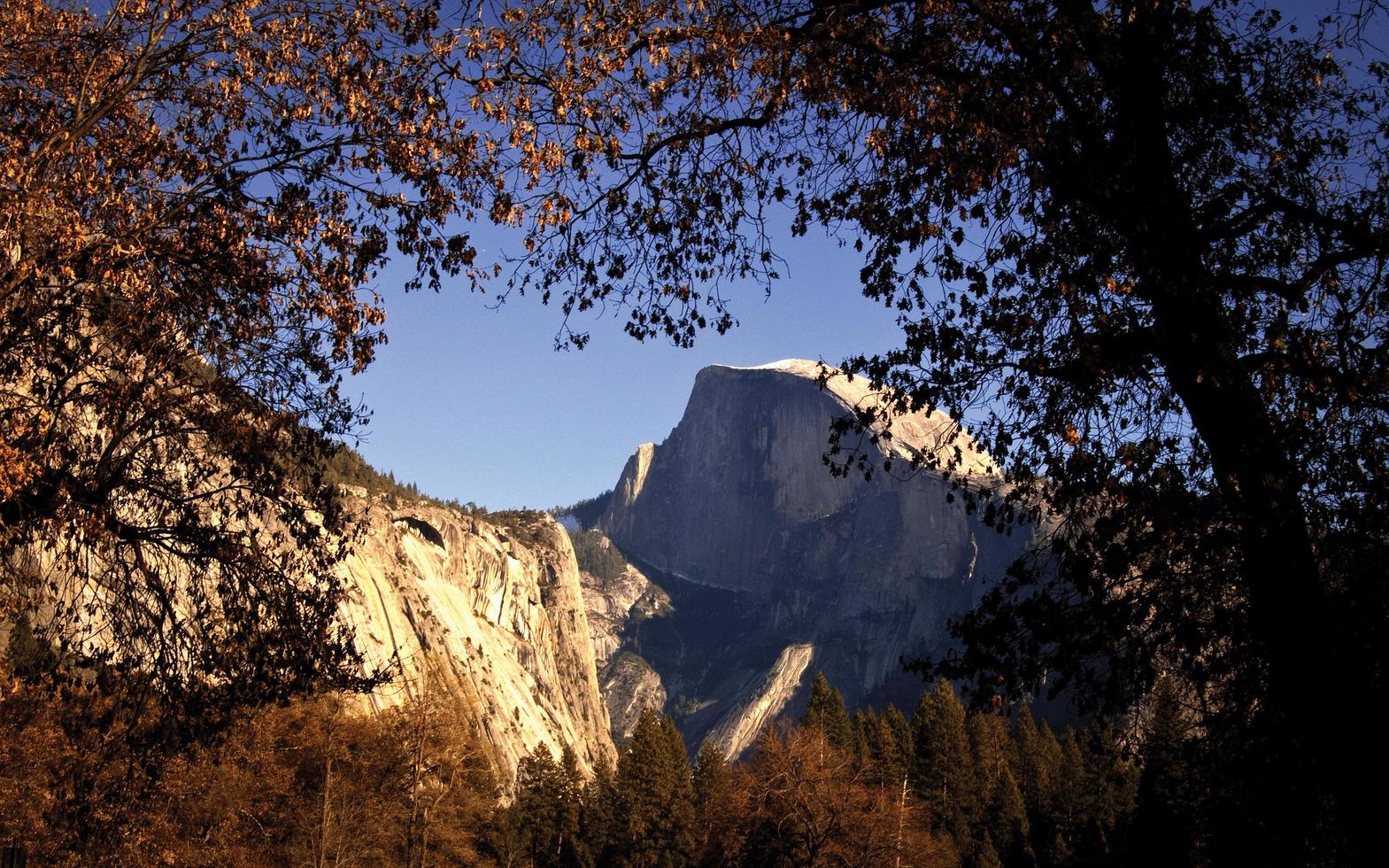 yosemite nella stagione autunnale foto