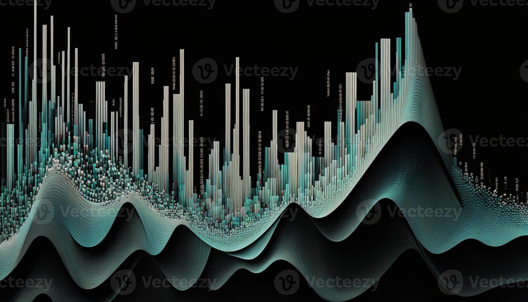 generativo ai, azione mercato grafico linee, finanziario grafico su tecnologia astratto sfondo rappresentare finanziario crisi, finanziario fusione. tecnologia concetto, commercio mercato concetto. foto