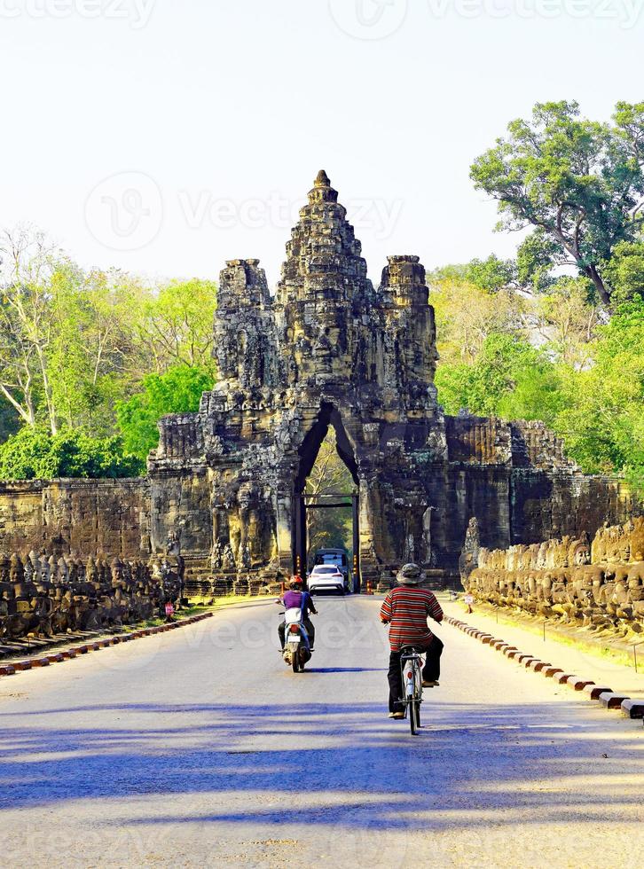 Ingresso per Angkor thom sono Cambogia foto