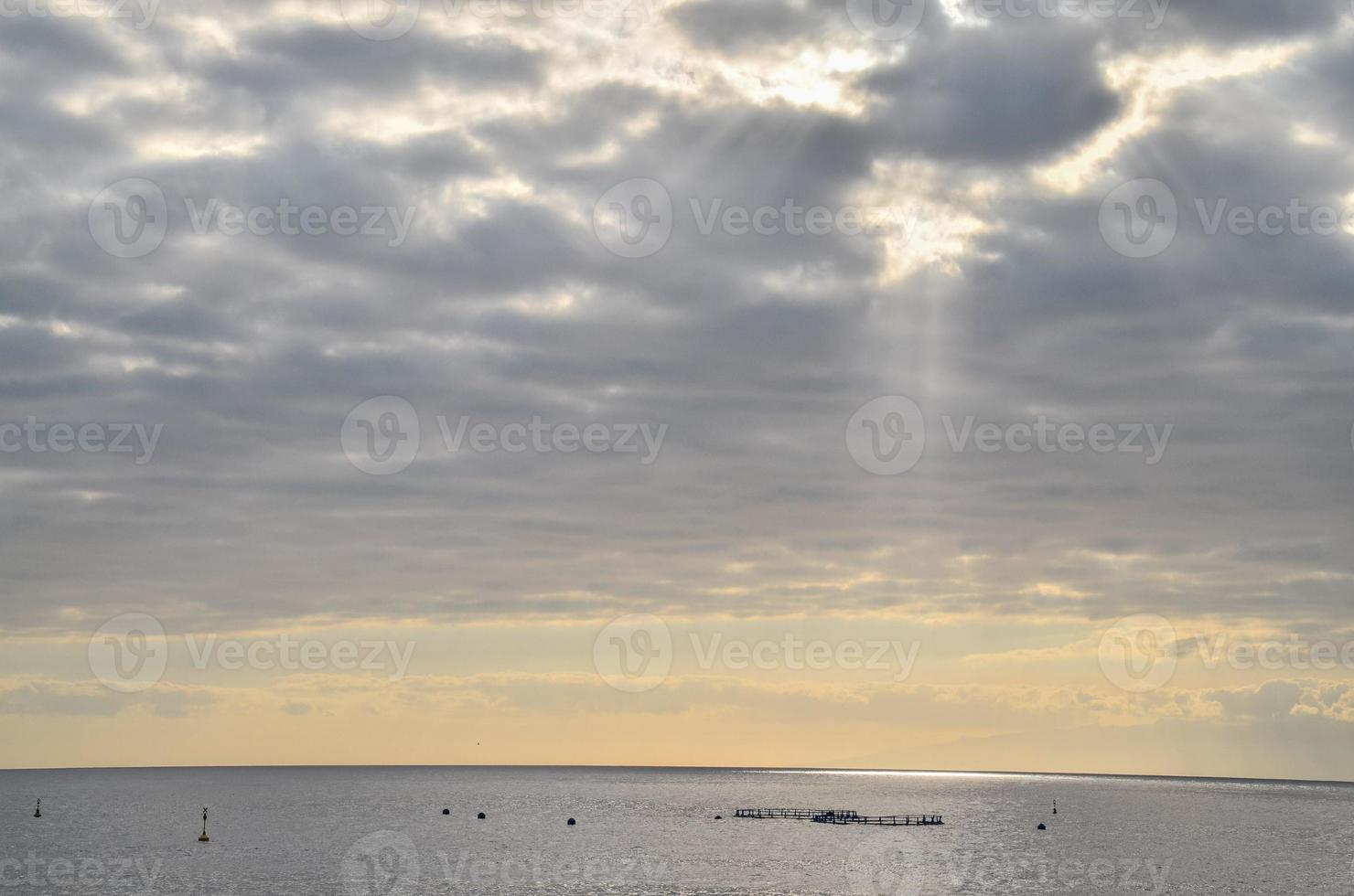 tramonto sul mare foto