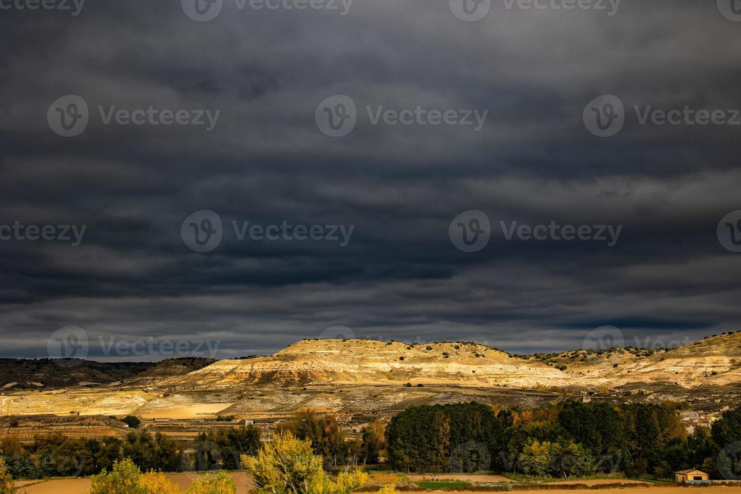 l calma autunno montagna paesaggio a partire dal aragona Spagna foto