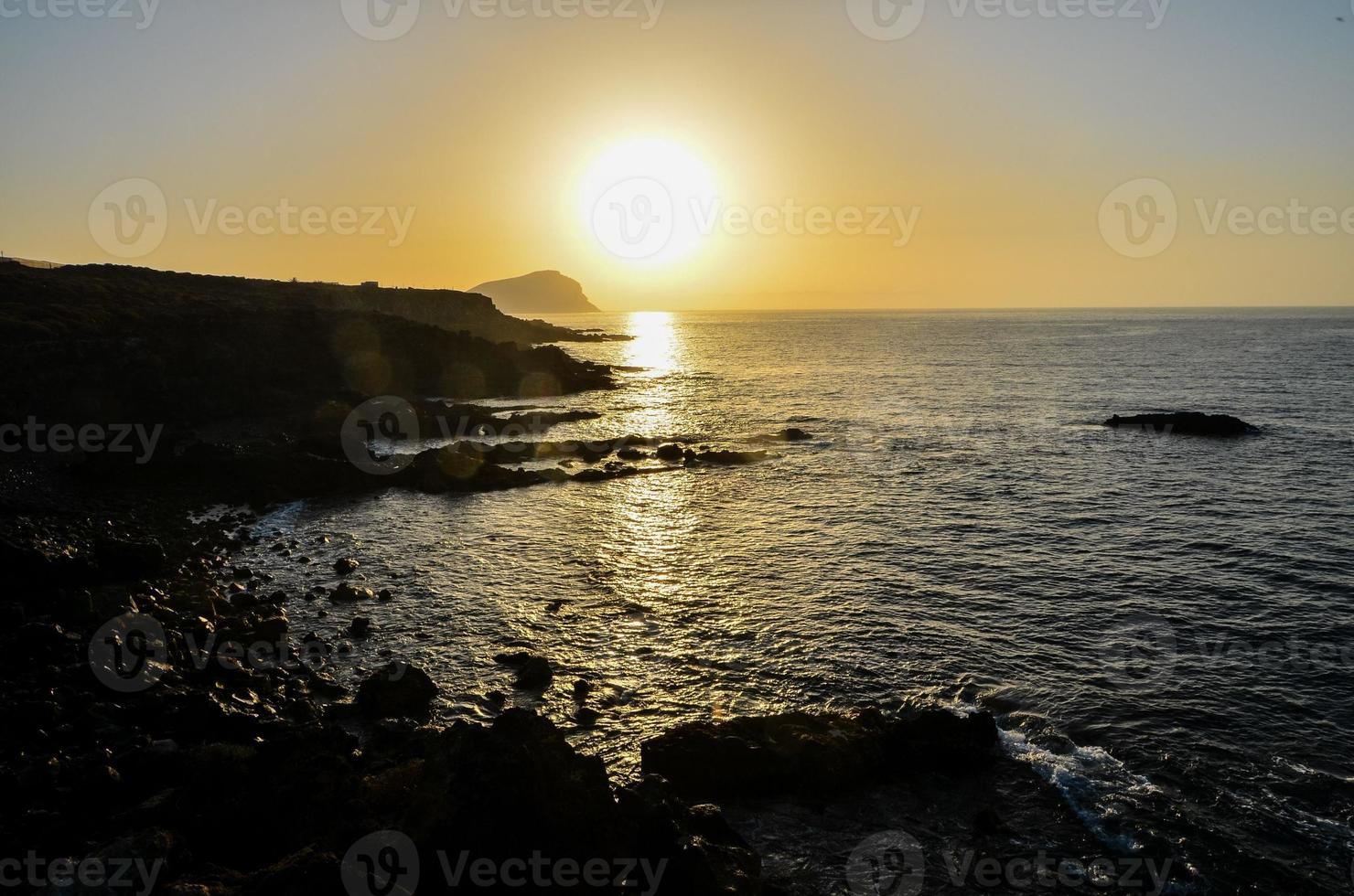 tramonto sul mare foto