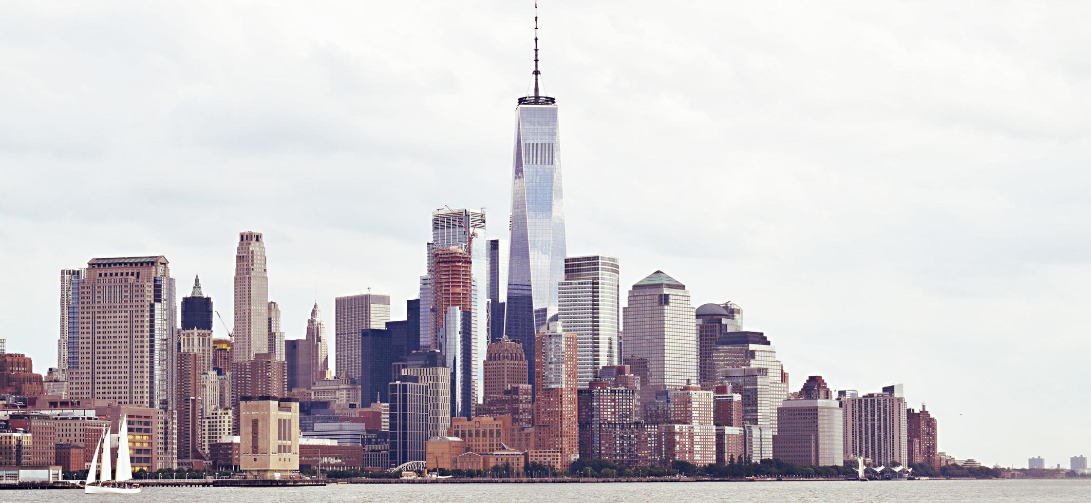 skyline di new york city foto