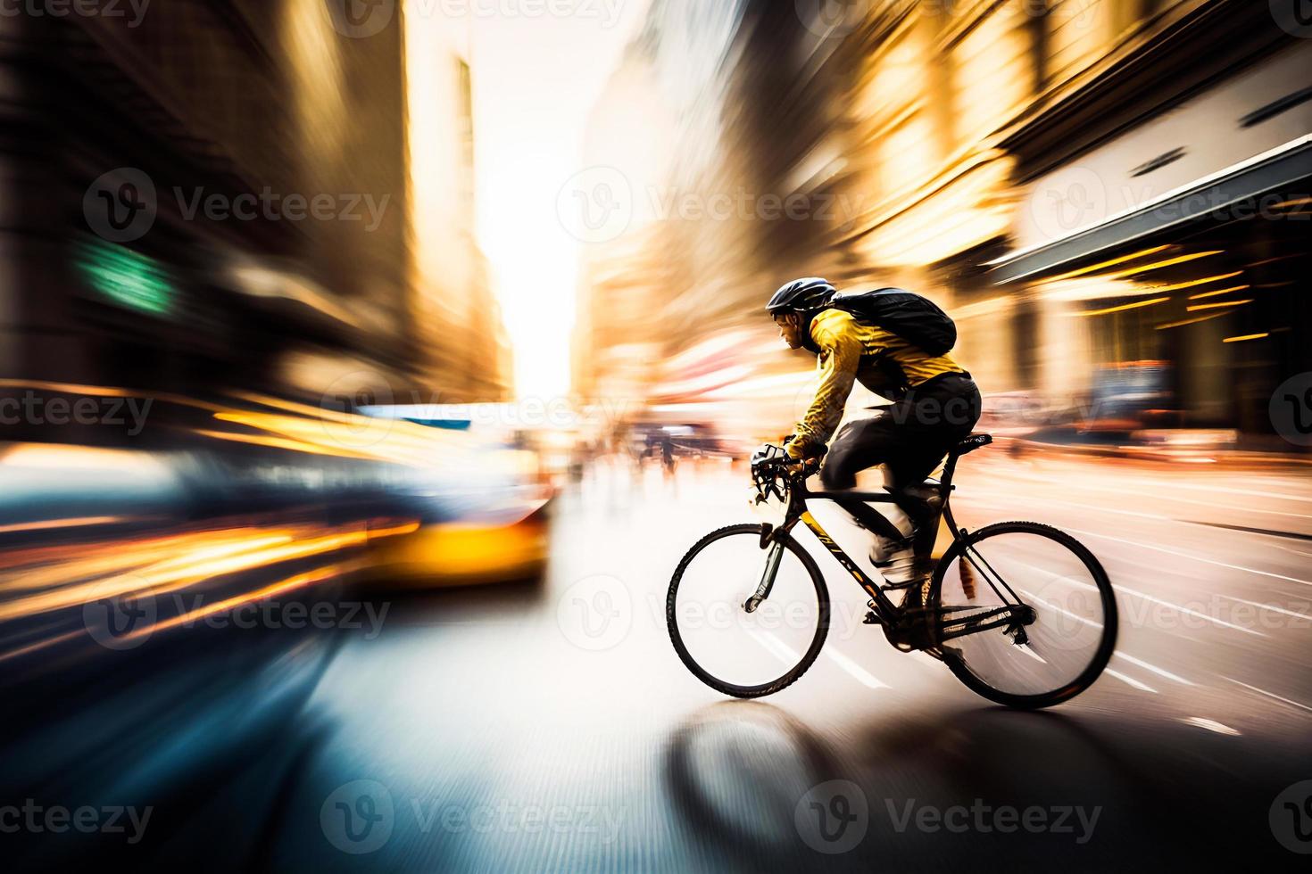 Ciclismo gara stilizzato sfondo, ciclista silhouette. sport illustrazione.. ai foto