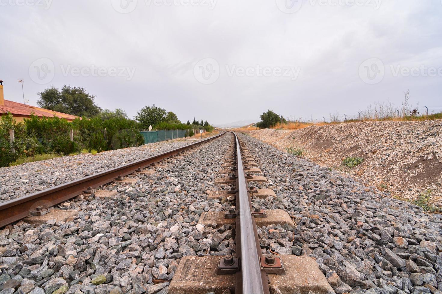 ferrovia su il campagna foto