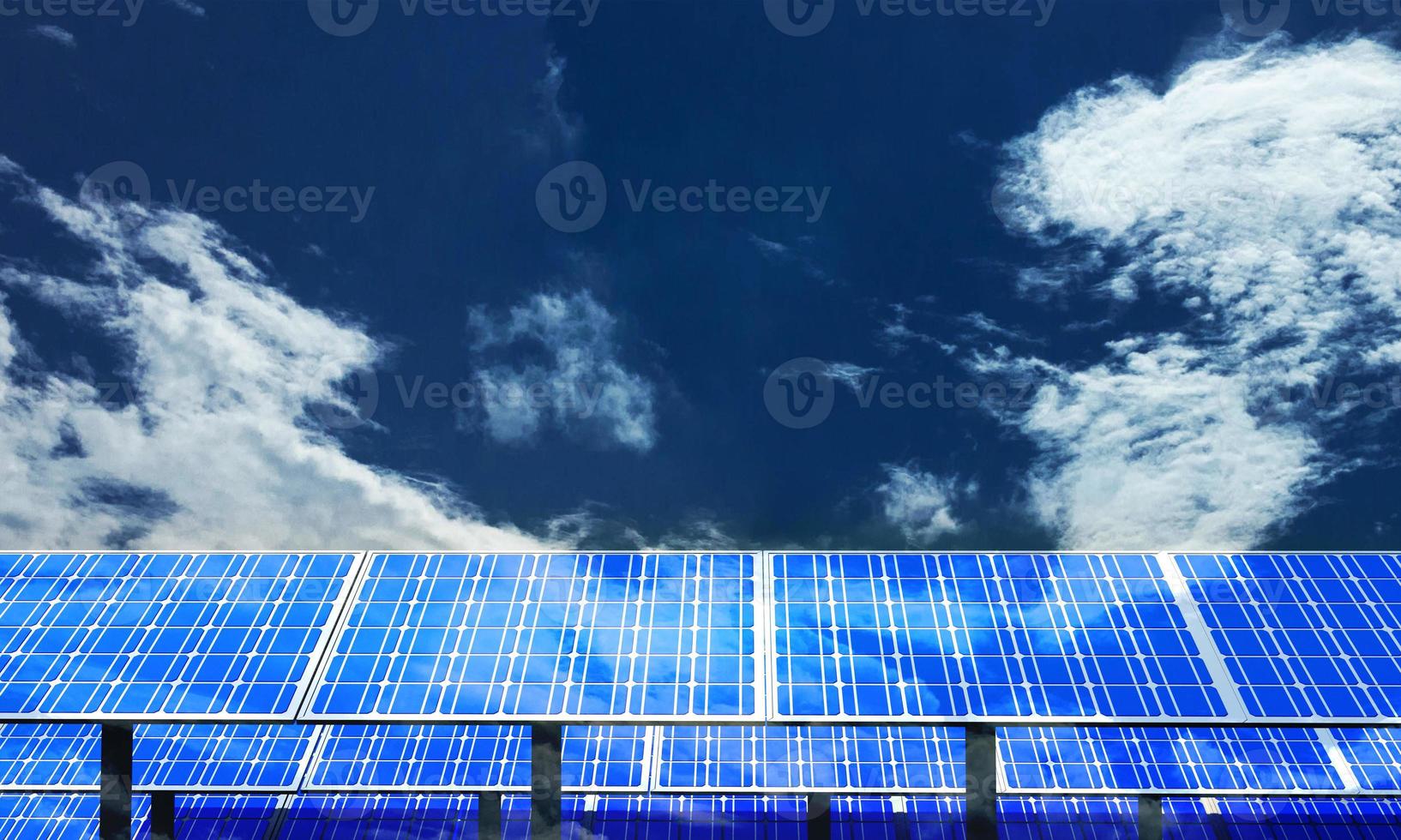 solare cellula blu cielo nube bianca copia spazio vuoto alternativa elettricità tecnologia rinnovabile ambiente mondo Salute ambiente giorno ecologia fotovoltaico verde pulito moderno tetto stazione.3d rendere foto