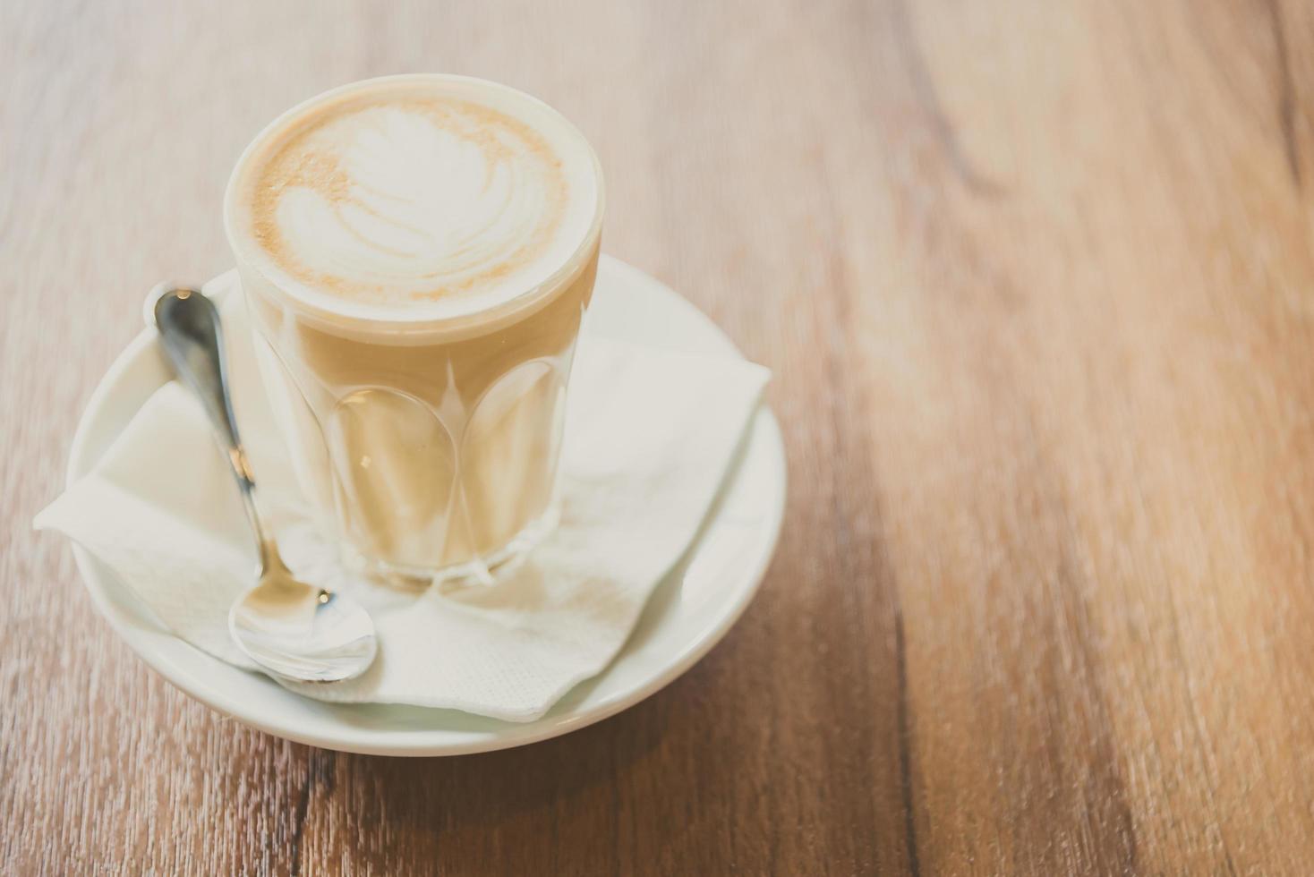 caffè caldo al latte foto