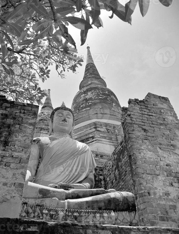 wat yai chaimongkol, ayutthaya, Tailandia foto