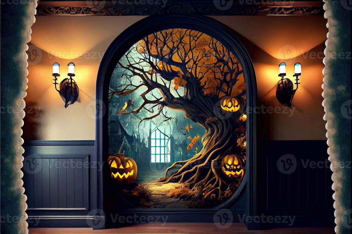 Halloween giorno occhi di Jack o' lanterne trucco o trattamento samhain tutti santi' vigilia tutti santi' vigilia tutti Halloween spaventoso orrore fantasma demone sfondo ottobre 31 foto