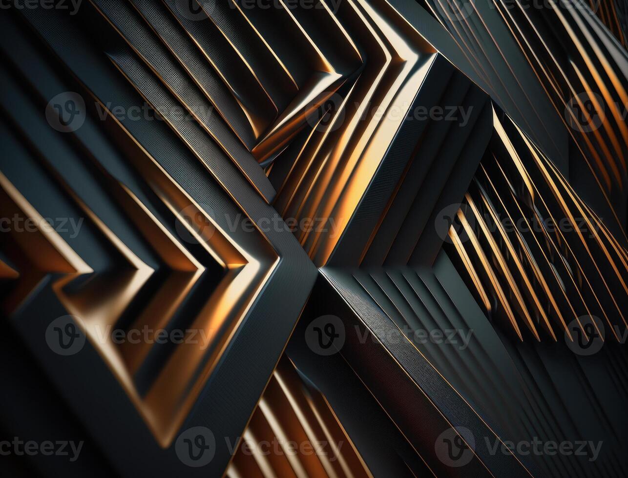 moderno tecnologia astratto struttura con diagonale metallico Linee creato con generativo ai tecnologia foto