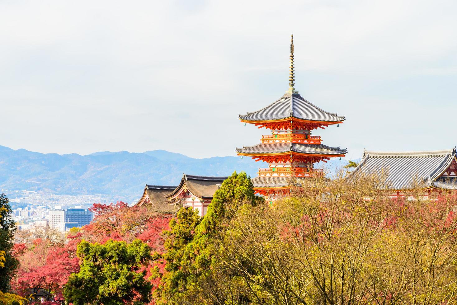 tempio di kiyomizu dera a kyoto, giappone foto