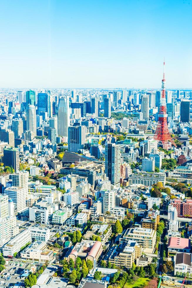 paesaggio urbano di tokyo in giappone foto