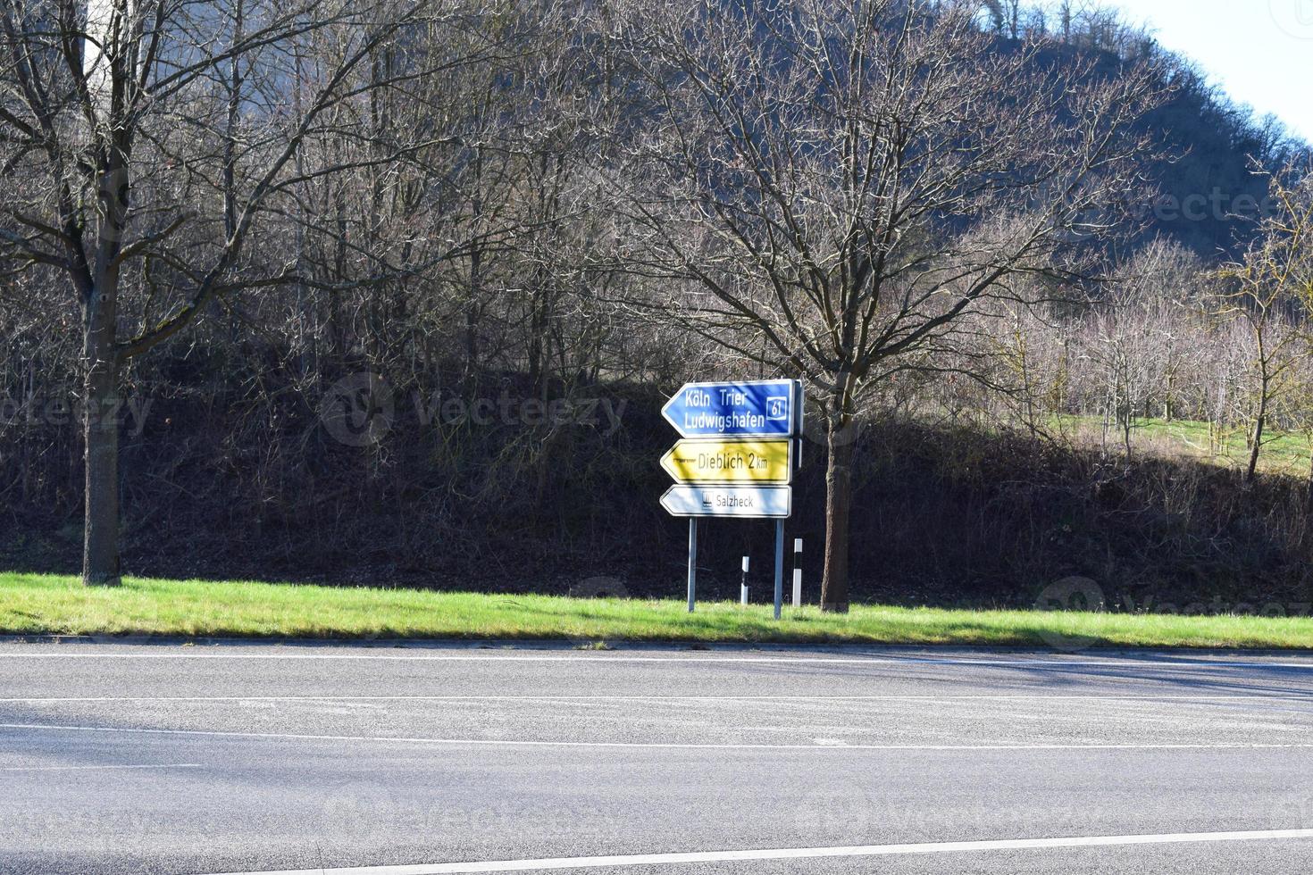 intersezione nel mosel valle foto