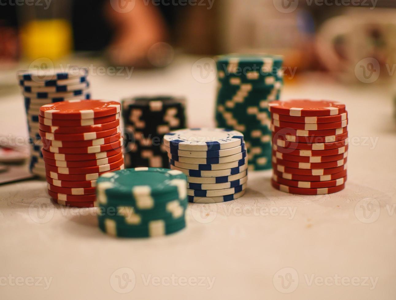 poker patatine fritte vicino su Visualizza foto