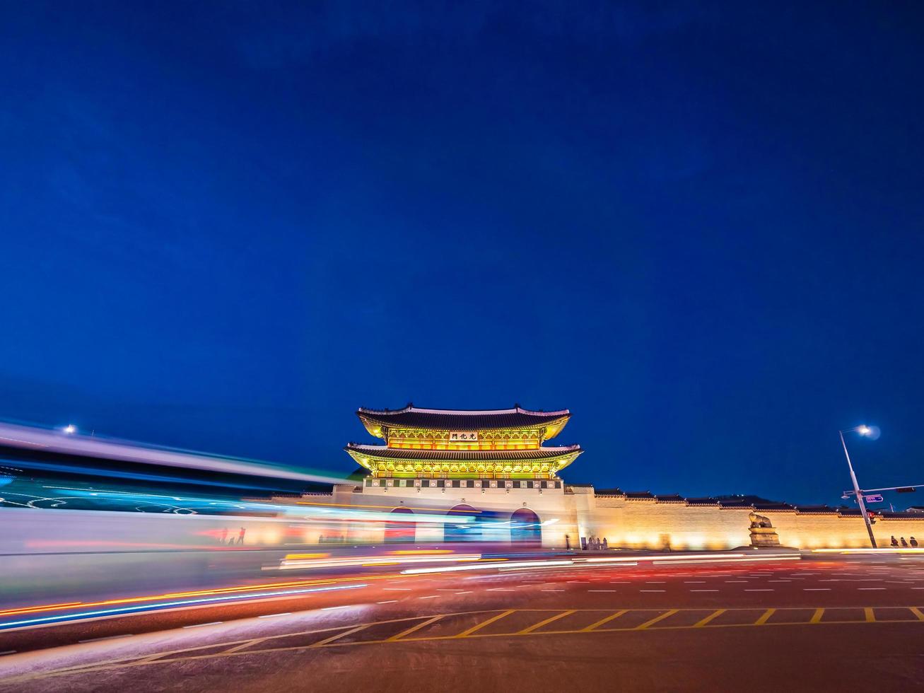 palazzo gyeongbokgung, città di seoul in corea del sud foto