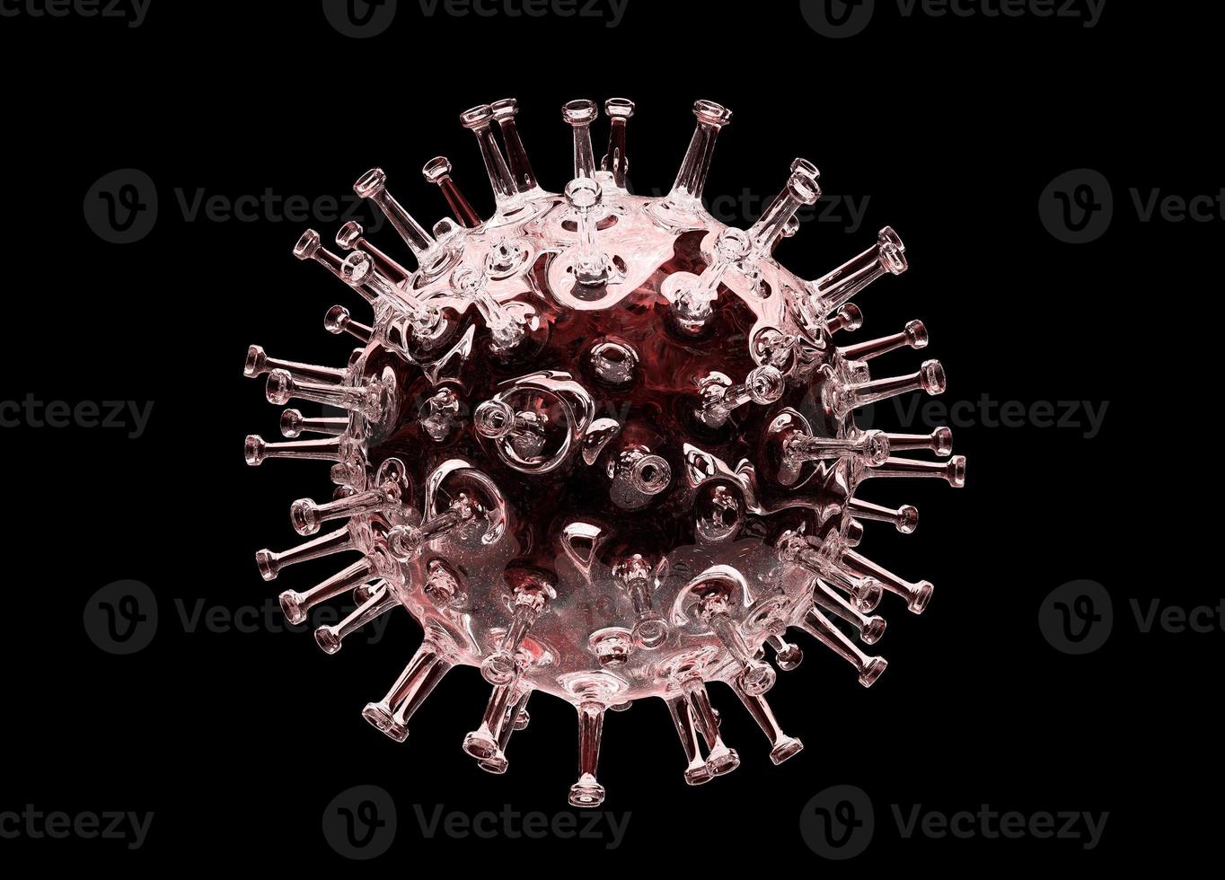 corona virus covid-19 pandemia 3d interpretazione foto