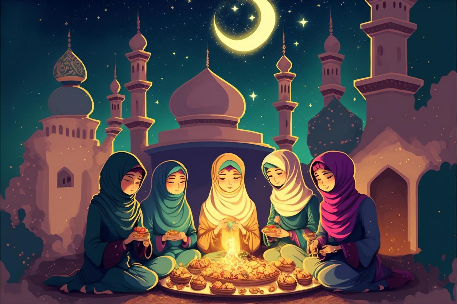 Ramadan mubarak ai immagini 4k foto