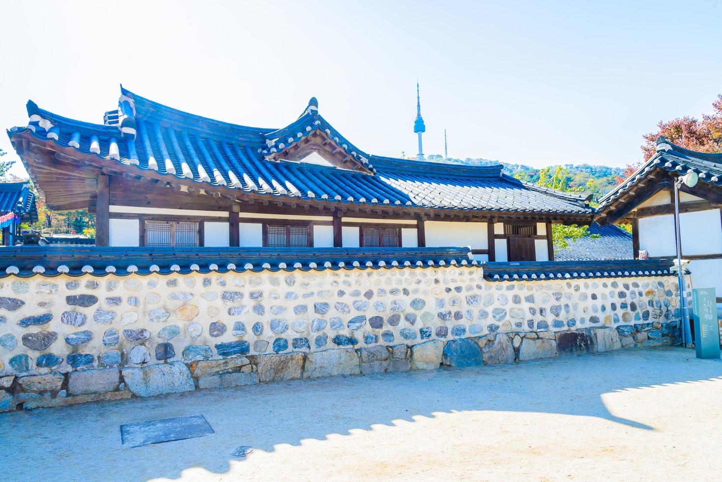 namsangol hanok village a seoul, corea del sud foto