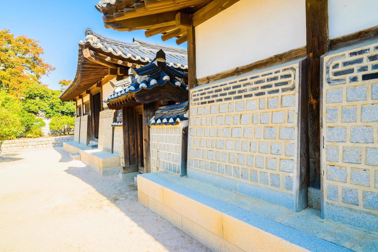 namsangol hanok village a seoul, corea del sud foto