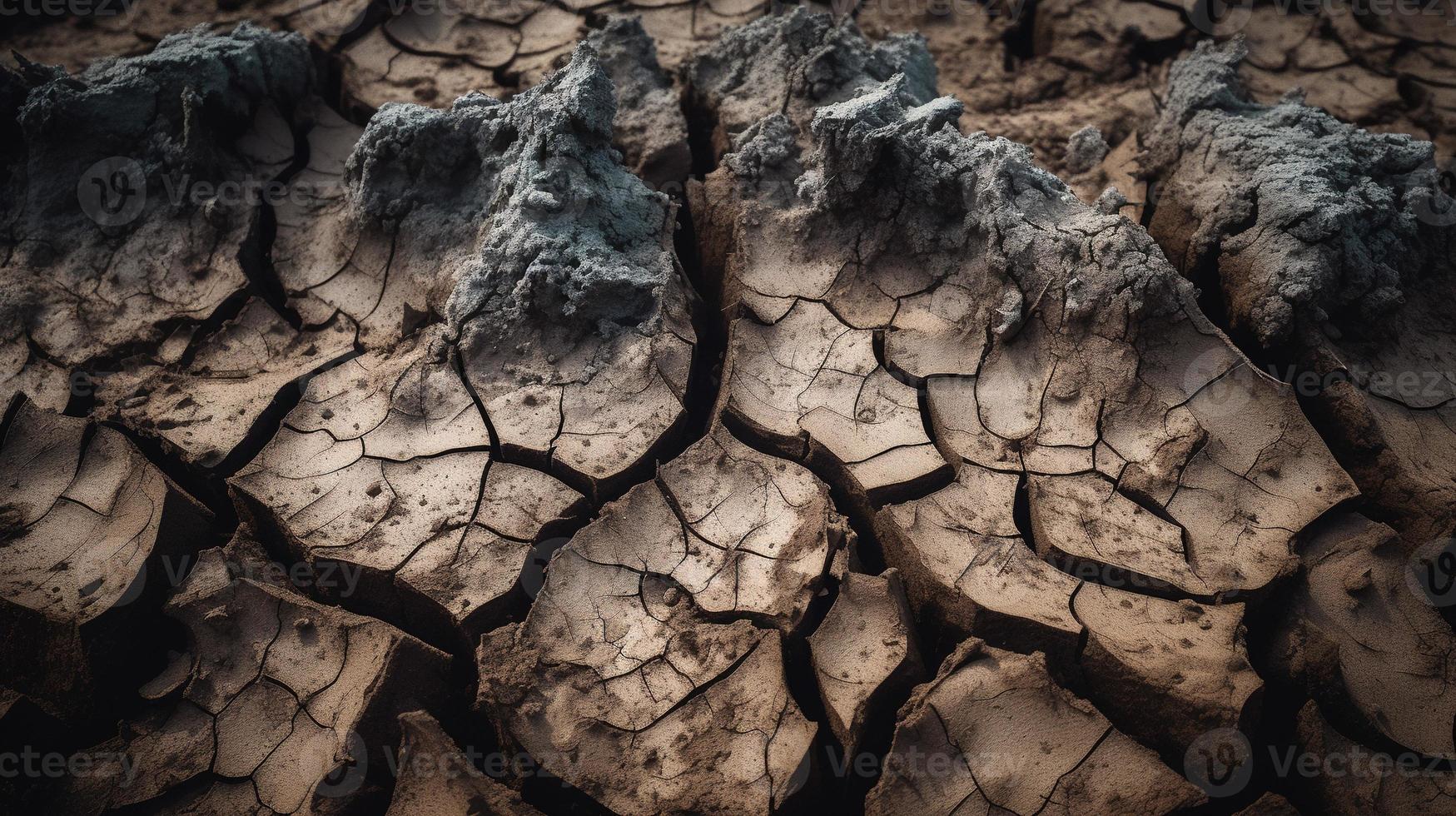 asciutto Cracked terra sfondo. globale riscaldamento e clima modificare concetto foto