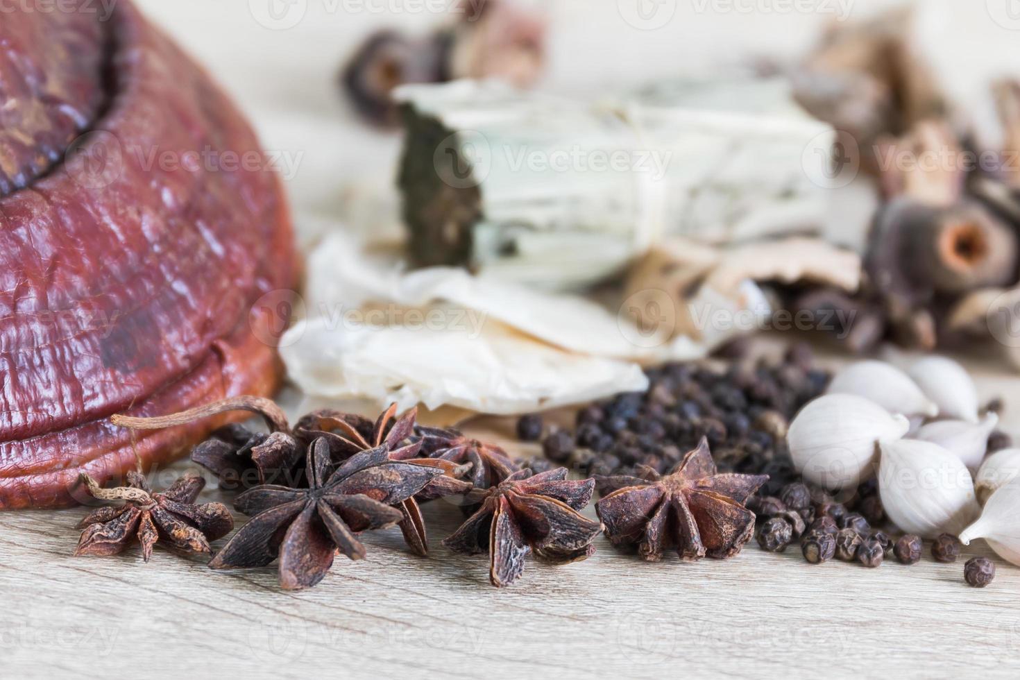 concetto di ricette di cibo tailandese sano foto