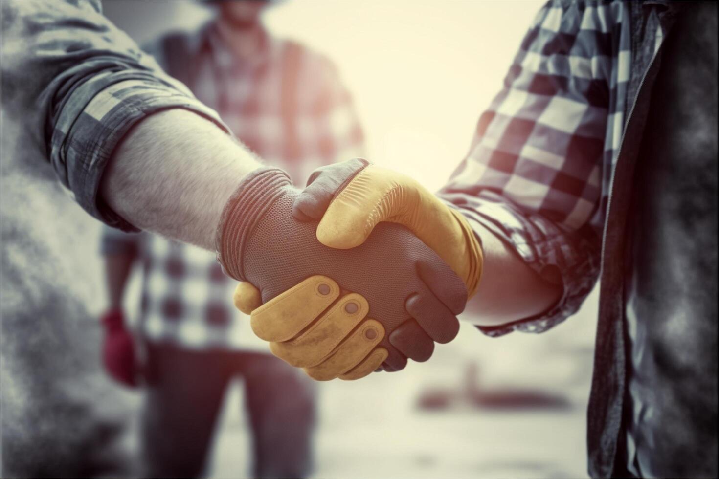 lavoratori su il lavoro per 1 Maggio lavoro duro e faticoso giorno ai generativo immagini foto