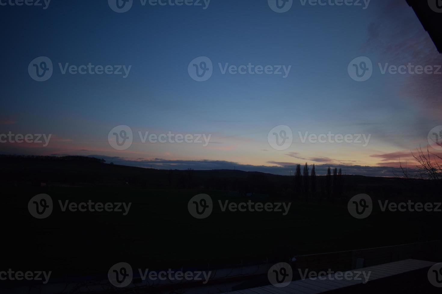 tramonto cielo nel autunno foto