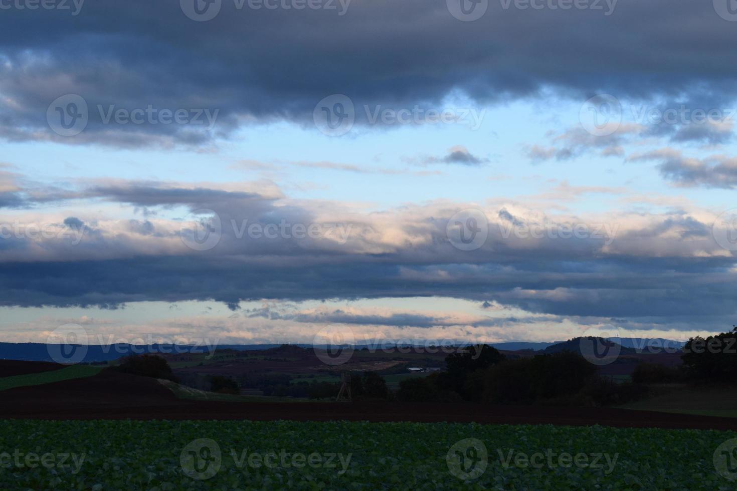 tramonto cielo nel autunno foto