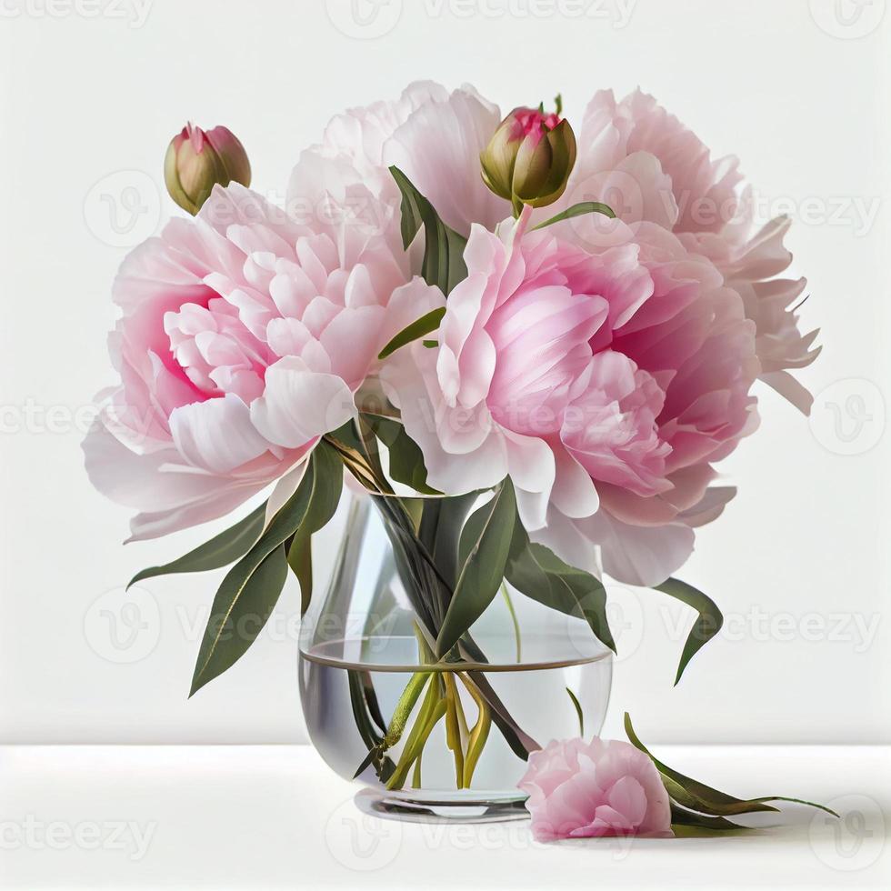 mazzo di fiori peonie, ai generazione foto