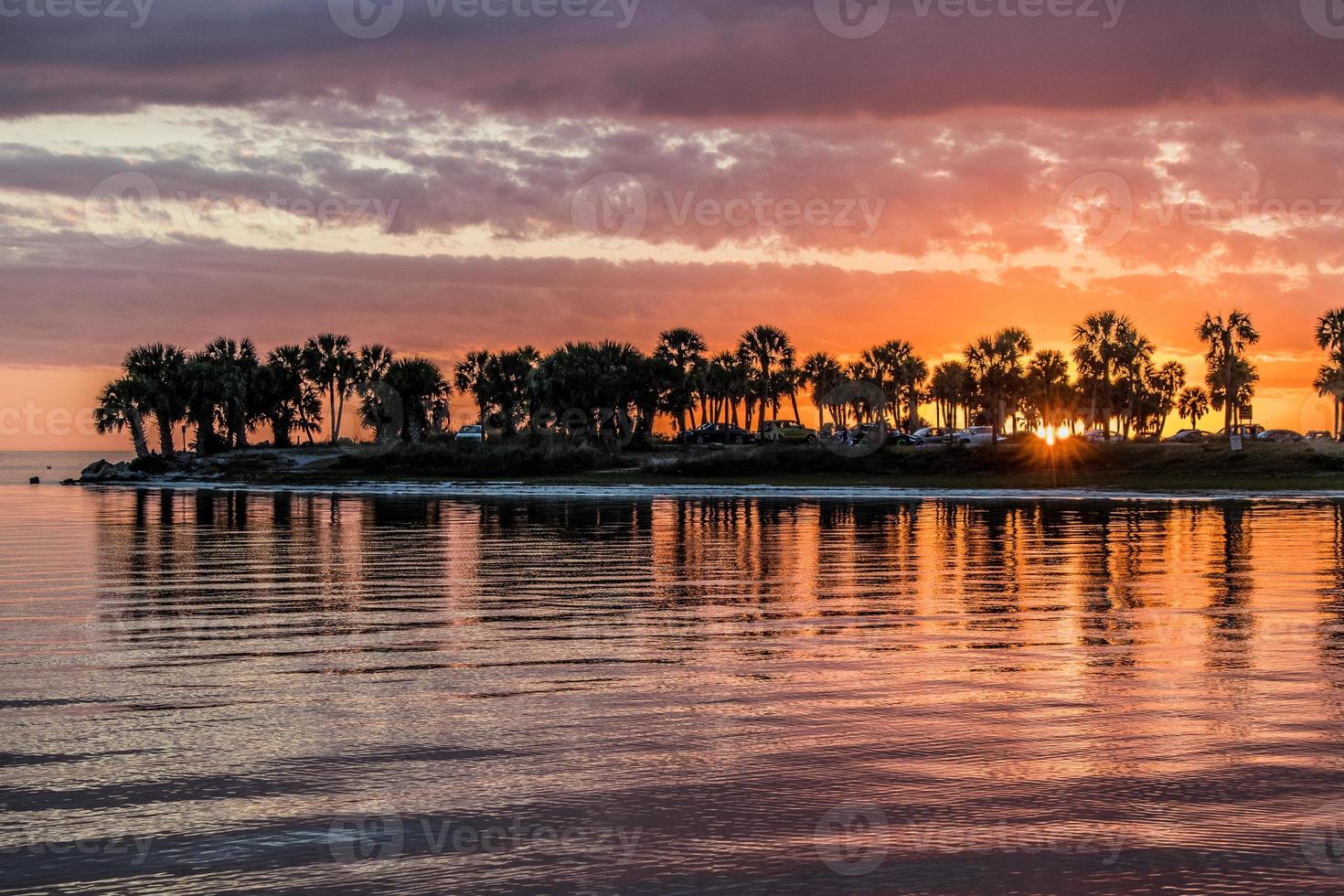 tramonto a fred howard parco, tarpon molle foto