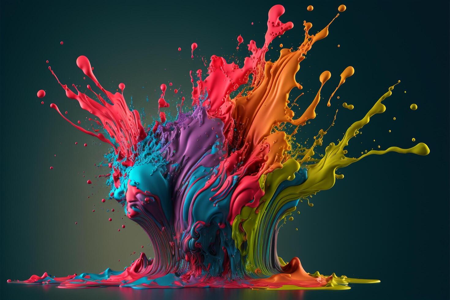 ai generativo 3d colore dipingere spruzzo struttura sfondo foto