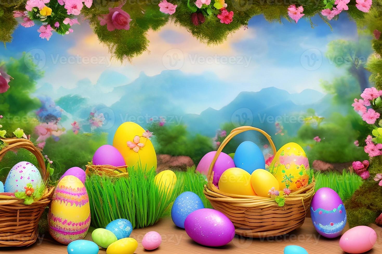 Pasqua sfondo, contento Pasqua sfondo, Pasqua giorno sfondo, Pasqua coniglietto, Pasqua uovo, ai foto