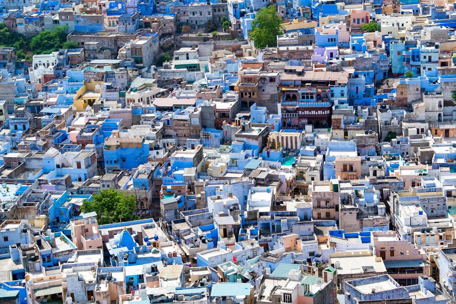 Vista aerea della città di Jodhpur, Rajasthan, India foto