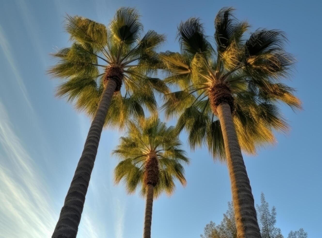 tropicale palma sfondo. illustrazione ai generativo foto