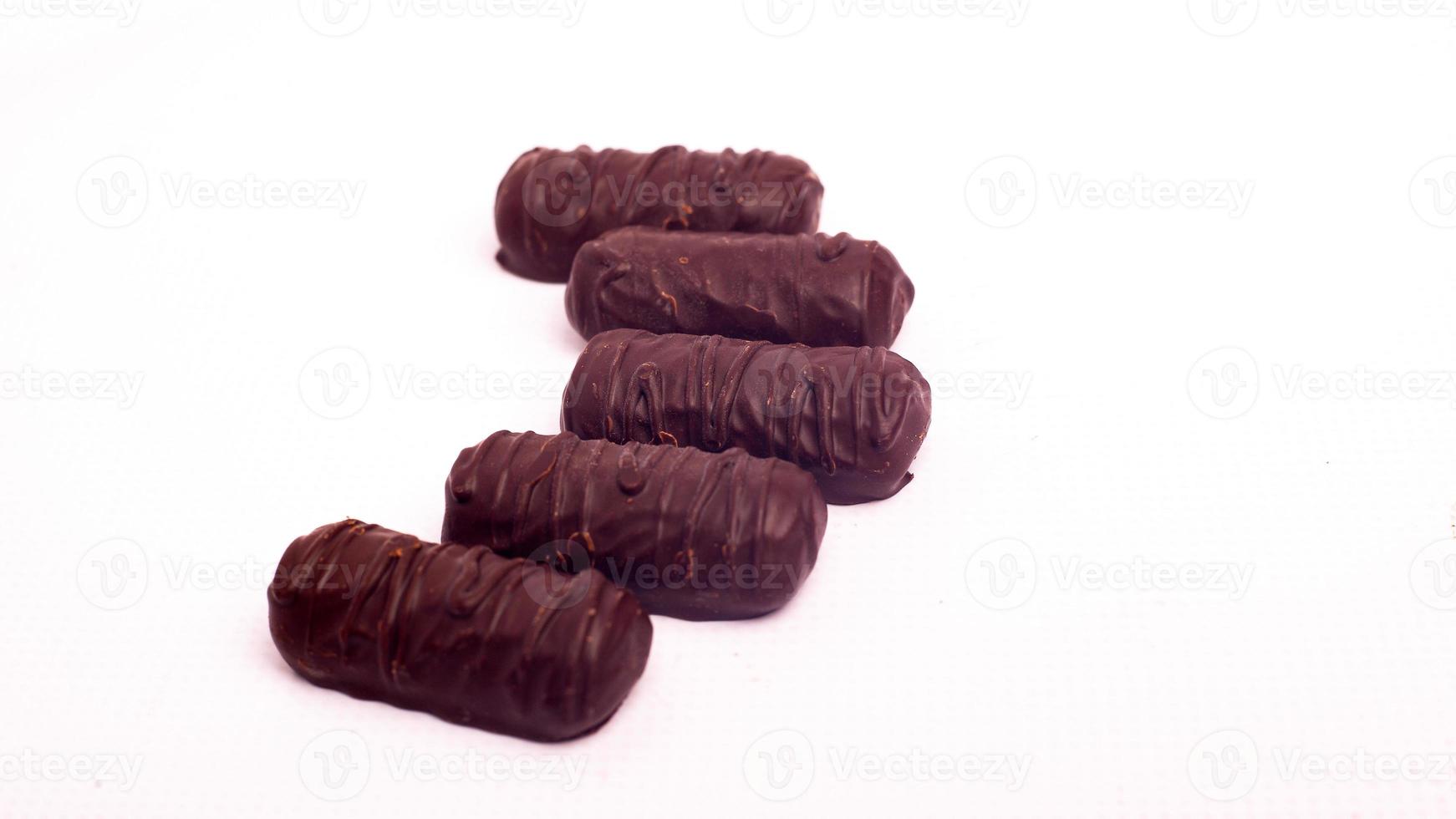 cioccolatini isolati su uno sfondo bianco foto