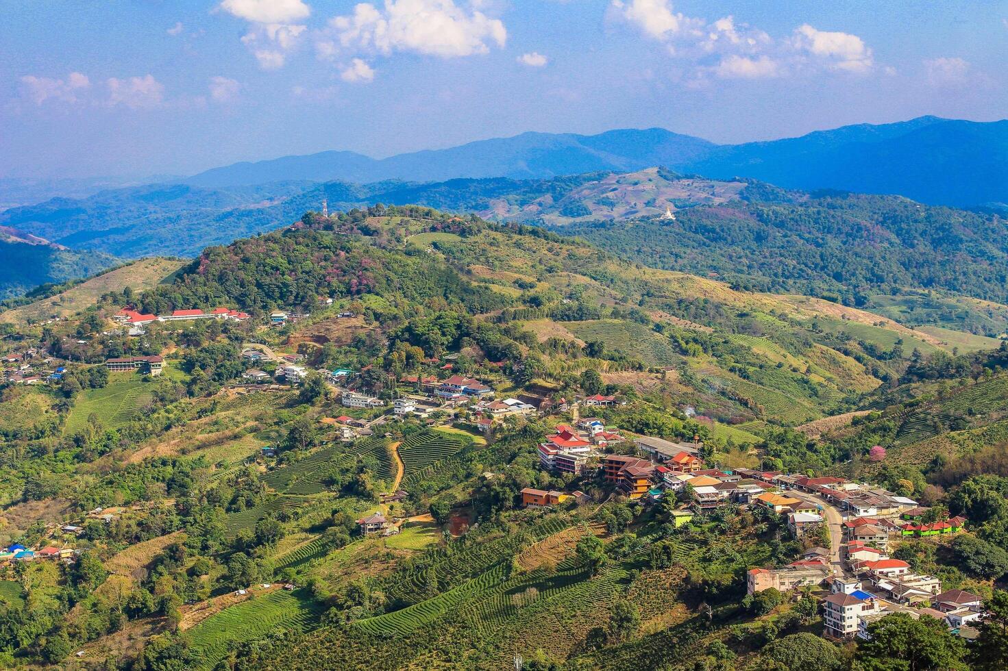 vista aerea di chiang rai foto