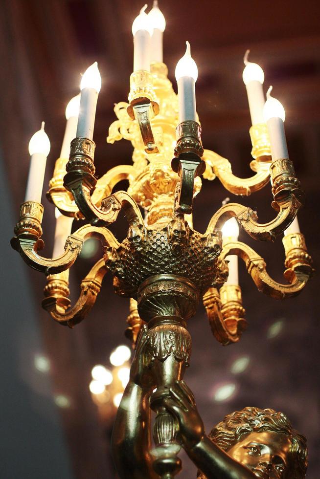lusso cristallo lampadario Vintage ▾ stile sospeso e decorazione illuminazione su soffitto nel Hotel foto