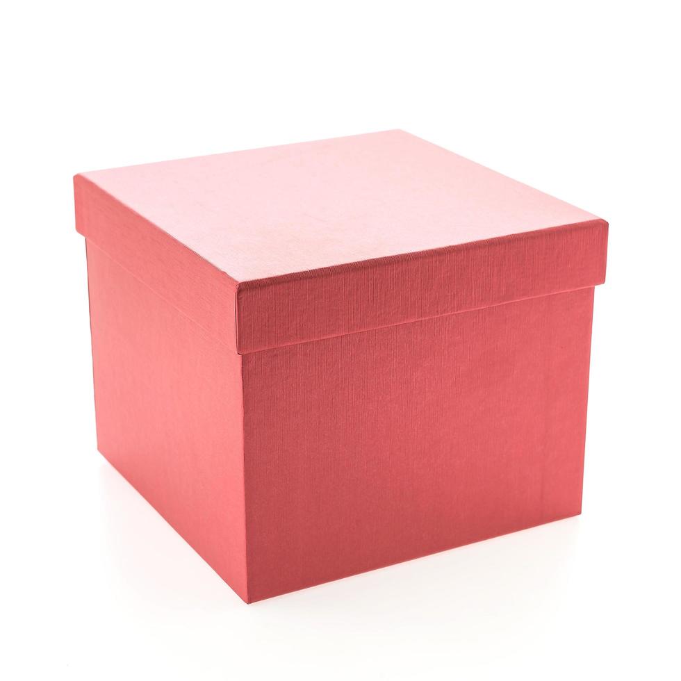 scatola di natale rossa foto
