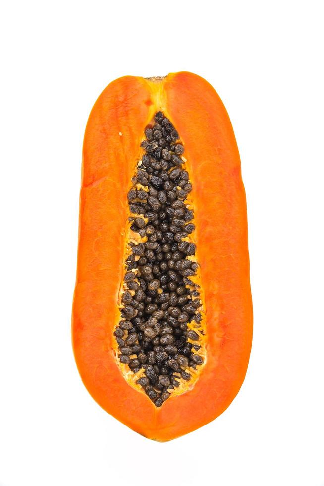 frutto di papaia isolato foto