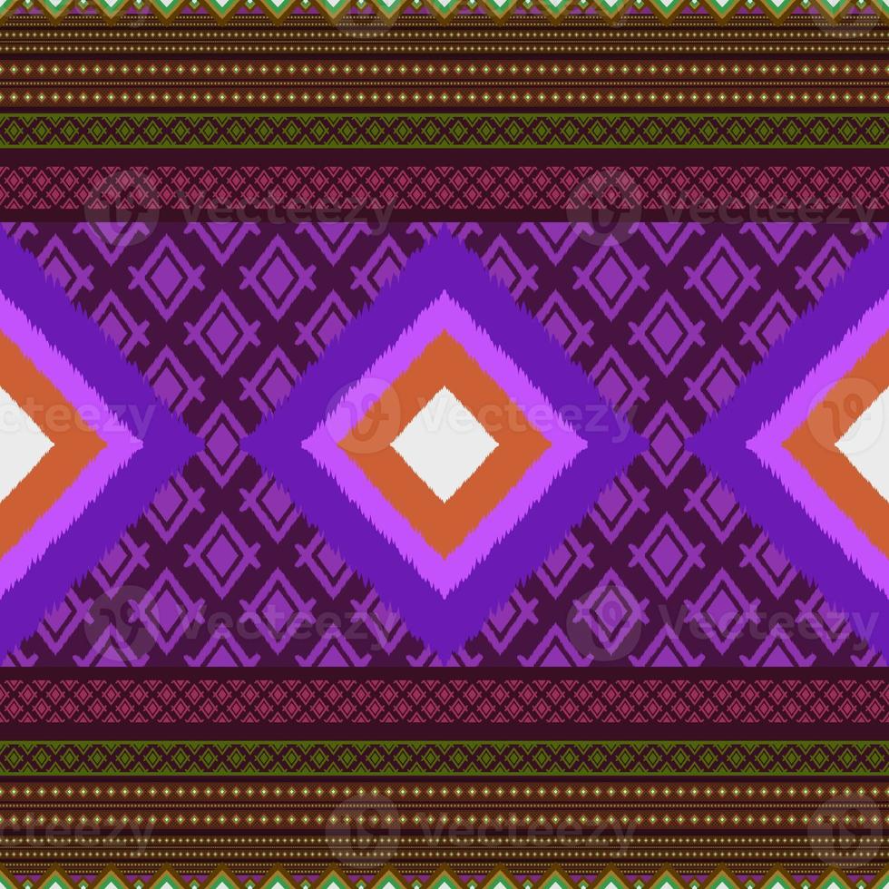 ikat geometrico folclore ornamento.tribale etnico texture.seamless a strisce modello nel azteco stile. figura tribale ricamo.indiano, scandinavo, zingaro, messicano, ikat modello. foto