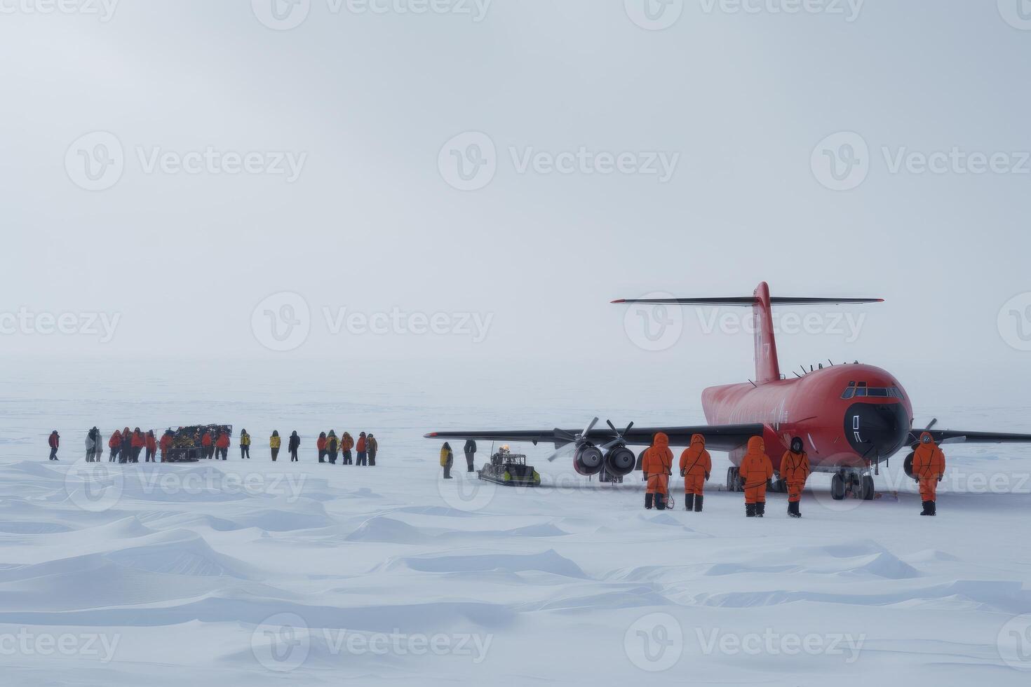 spedizione nel Antartide avventura viaggio Immagine generativo ai foto