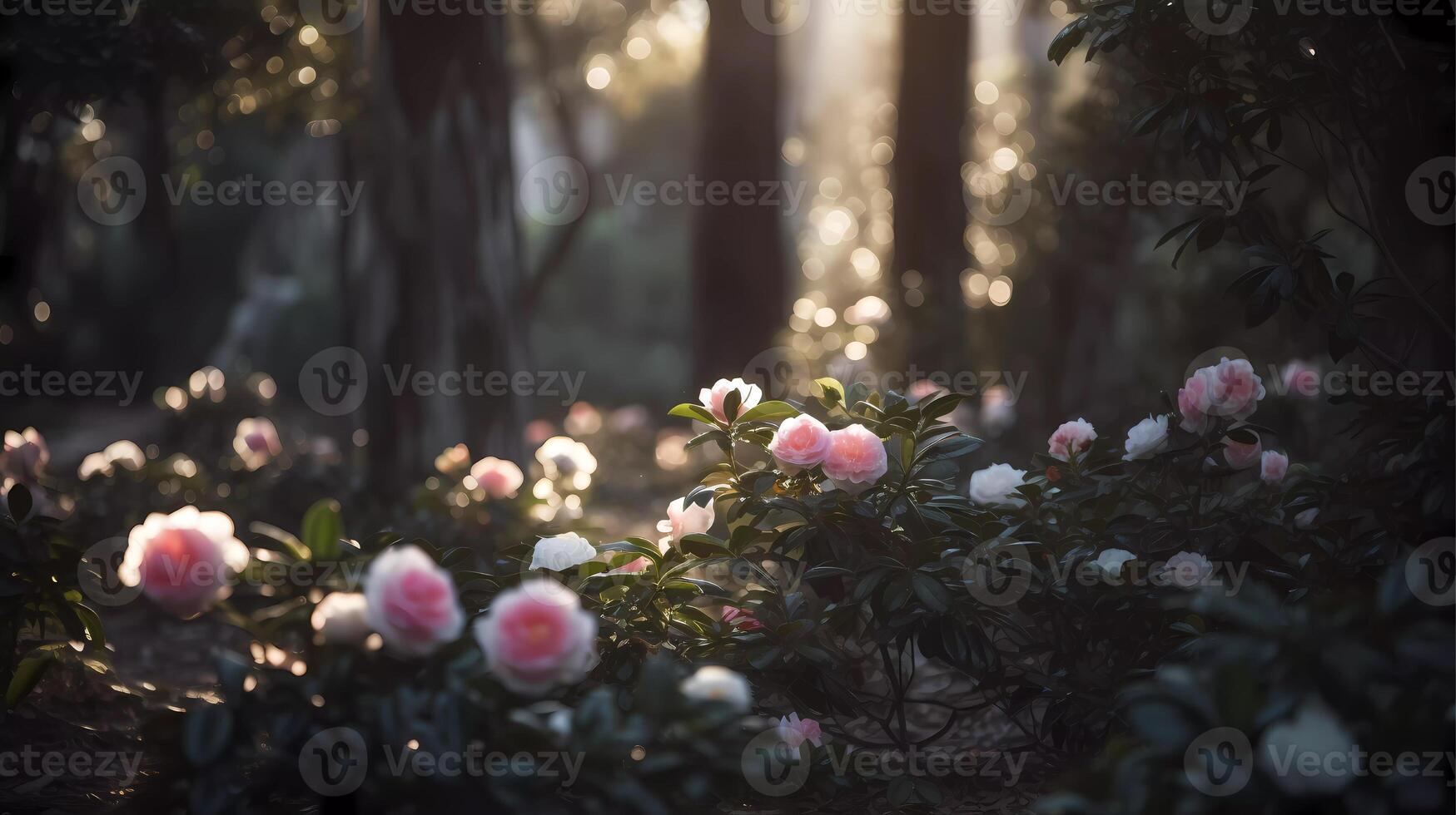 bellissimo botanico fiore eleganza umore o emozione generativo ai foto